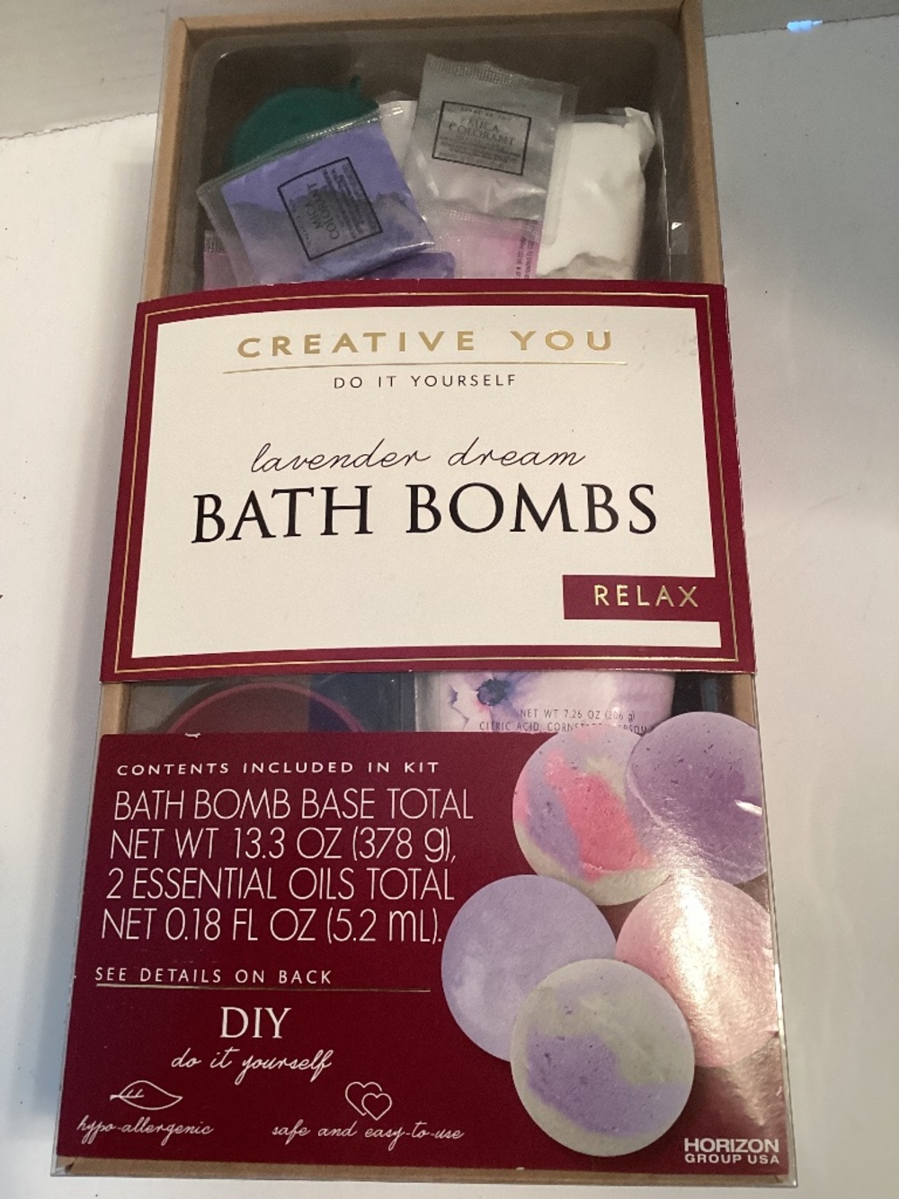 🔥 SALE!  New!  Creative You Bath Bomb Kit, Relaxing Lavender Dream